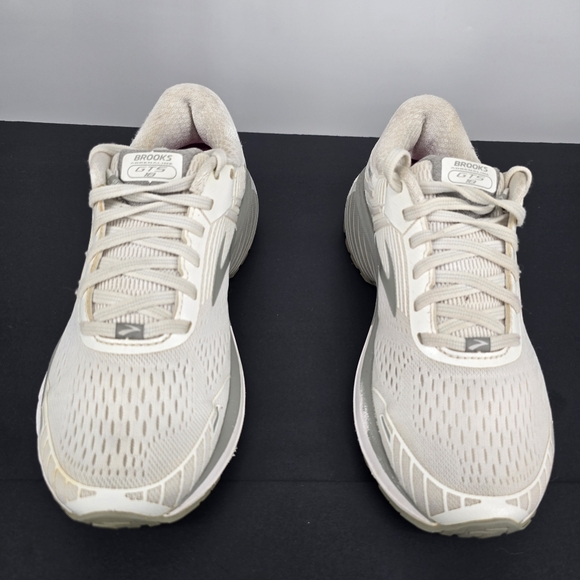 Brooks Shoes Women's 8 Adrenaline GTS 18 Running White Gray - Picture 7 of 8